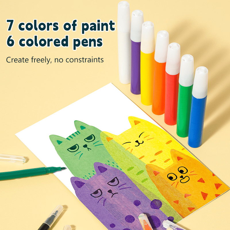 20-teiliges DIY-Regenbogen-Kratzkunst-Set für kreativen Spielspaß