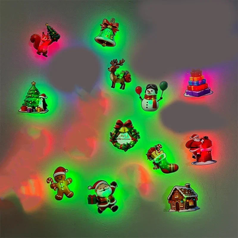 LED-Dekosticker | Klebefertige Festbeleuchtung | Weihnachtsmotive