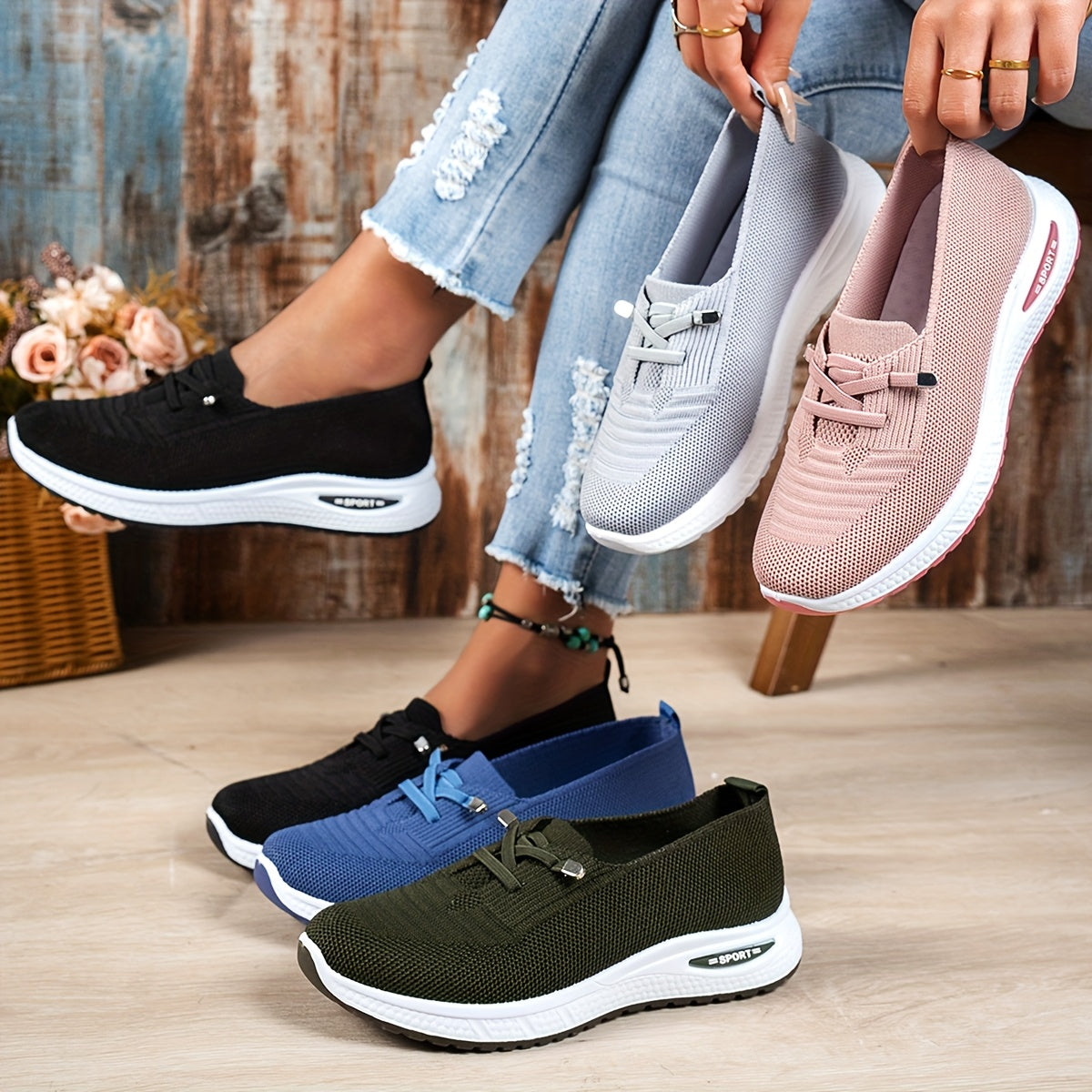 Olympe - Moderner Leichter Sneaker Mit Weicher Sohle