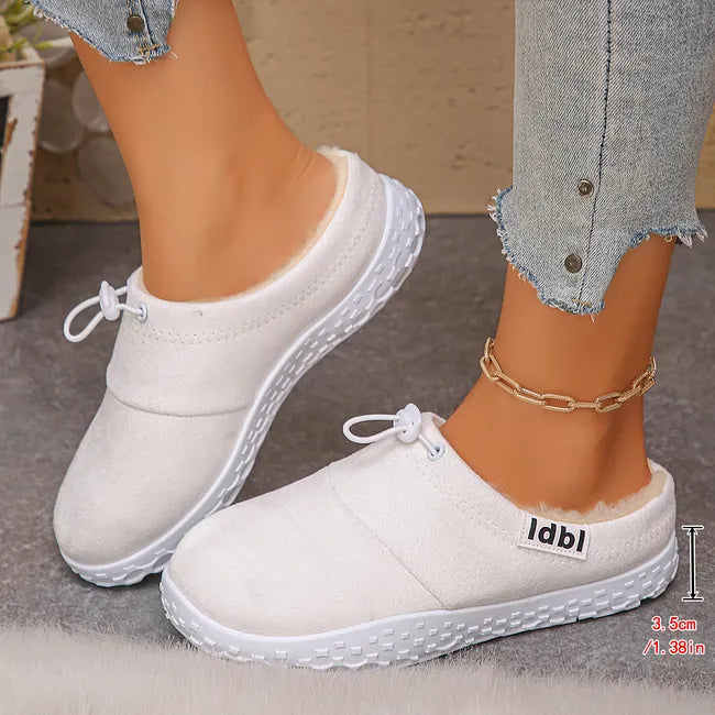 Damilya - Slip On Schuhe Aus Kunstwildleder Mit Fleecefutter Und Kordelzug