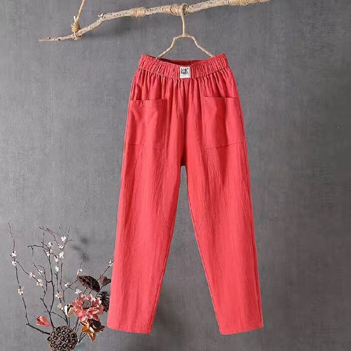 Emma | Baumwollhose Damen – Lässige Eleganz mit Elastischem Bund