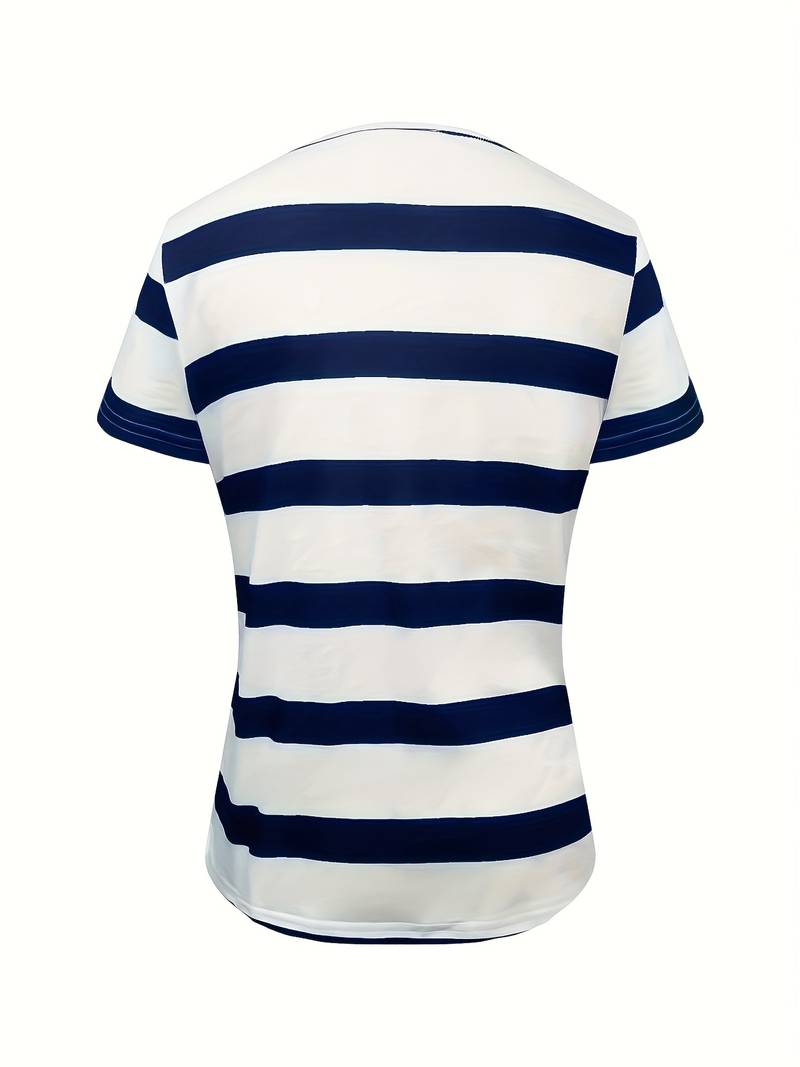 Kiley - Elegantes Gestreiftes T-shirt MIT Kurzen Ärmeln