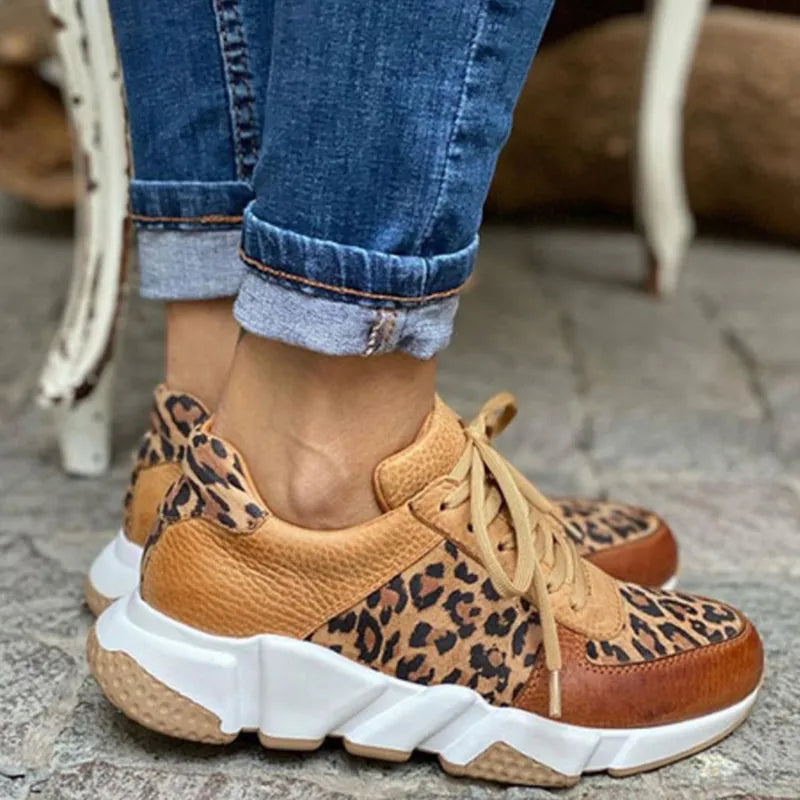 Crissa | Bequemer Leoparden-Sneaker