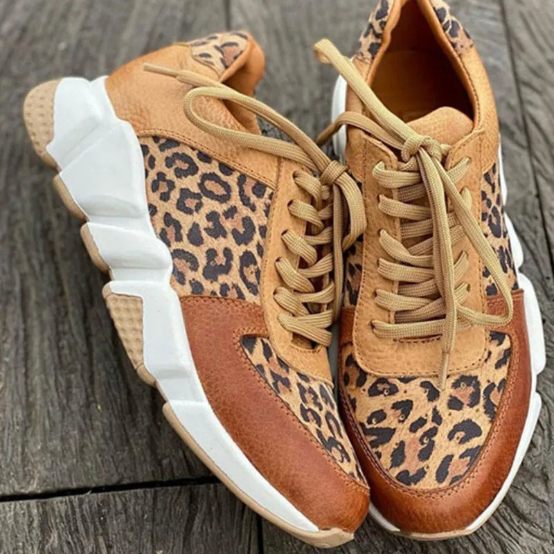 Crissa | Bequemer Leoparden-Sneaker