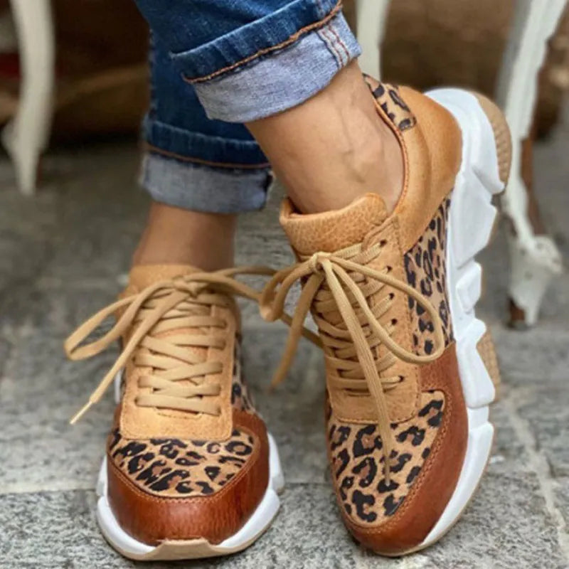Crissa | Bequemer Leoparden-Sneaker