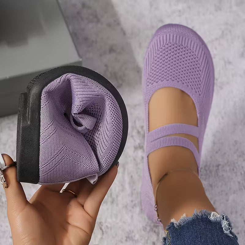 Kethryn – Mary Jane Slipper Aus Strick