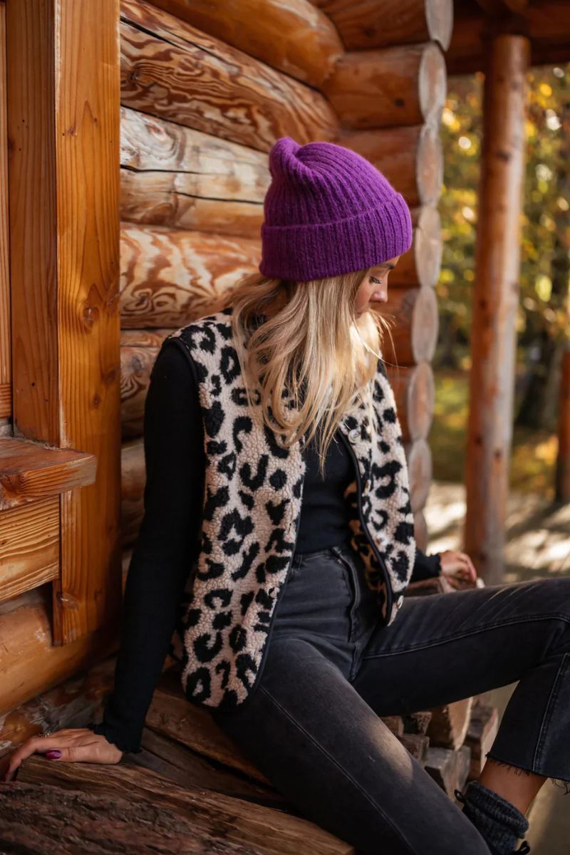 Astrid | Die Leoparden-Strickweste
