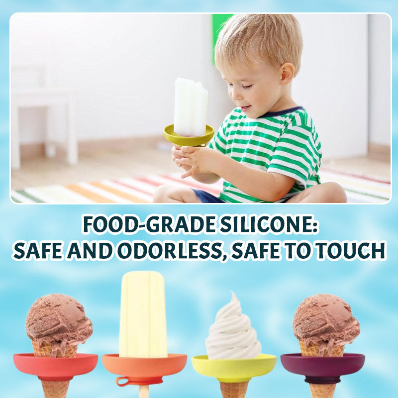 1+1 GRATIS | Silikon-Eiscremehalter – Tropfschutz für Eis am Stiel & Hörnchen