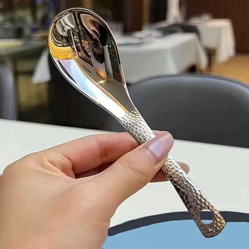 Löffelset | Große Kapazität | Edelstahl 2-teilig | Spiegelpolierte Oberfläche