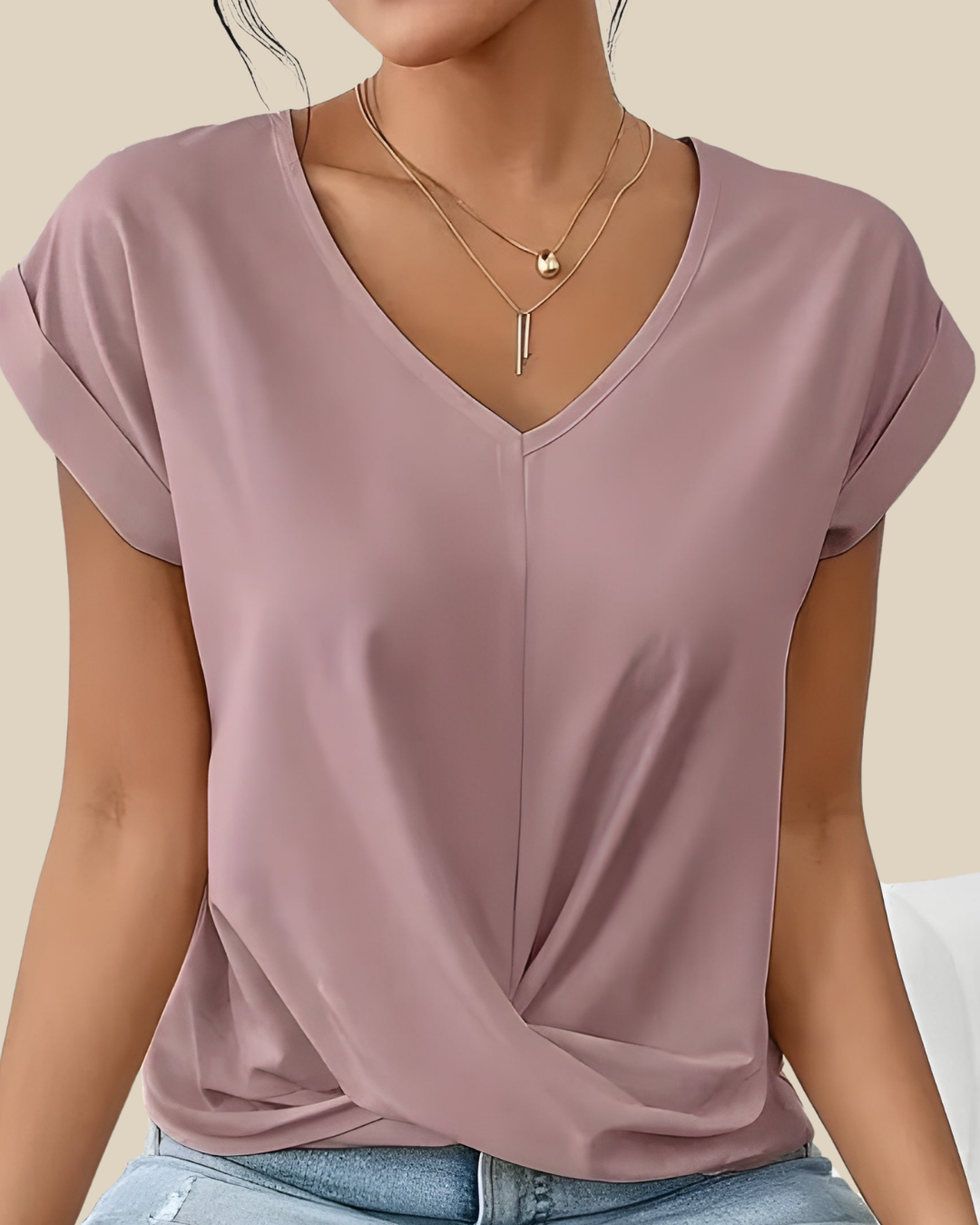 Isla | Twist-V-Ausschnitt-Top