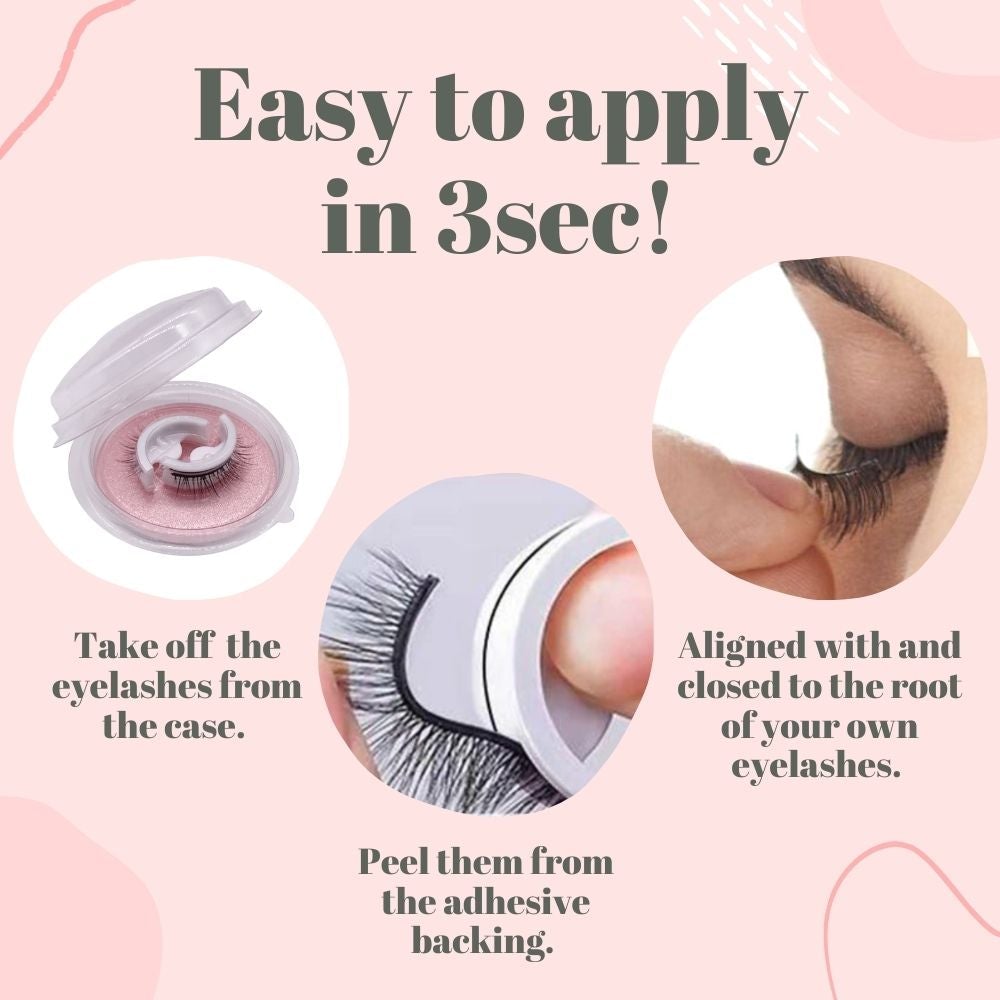 Self-adhesive Eyelashes | Selbstklebende, wiederverwendbare Wimpern