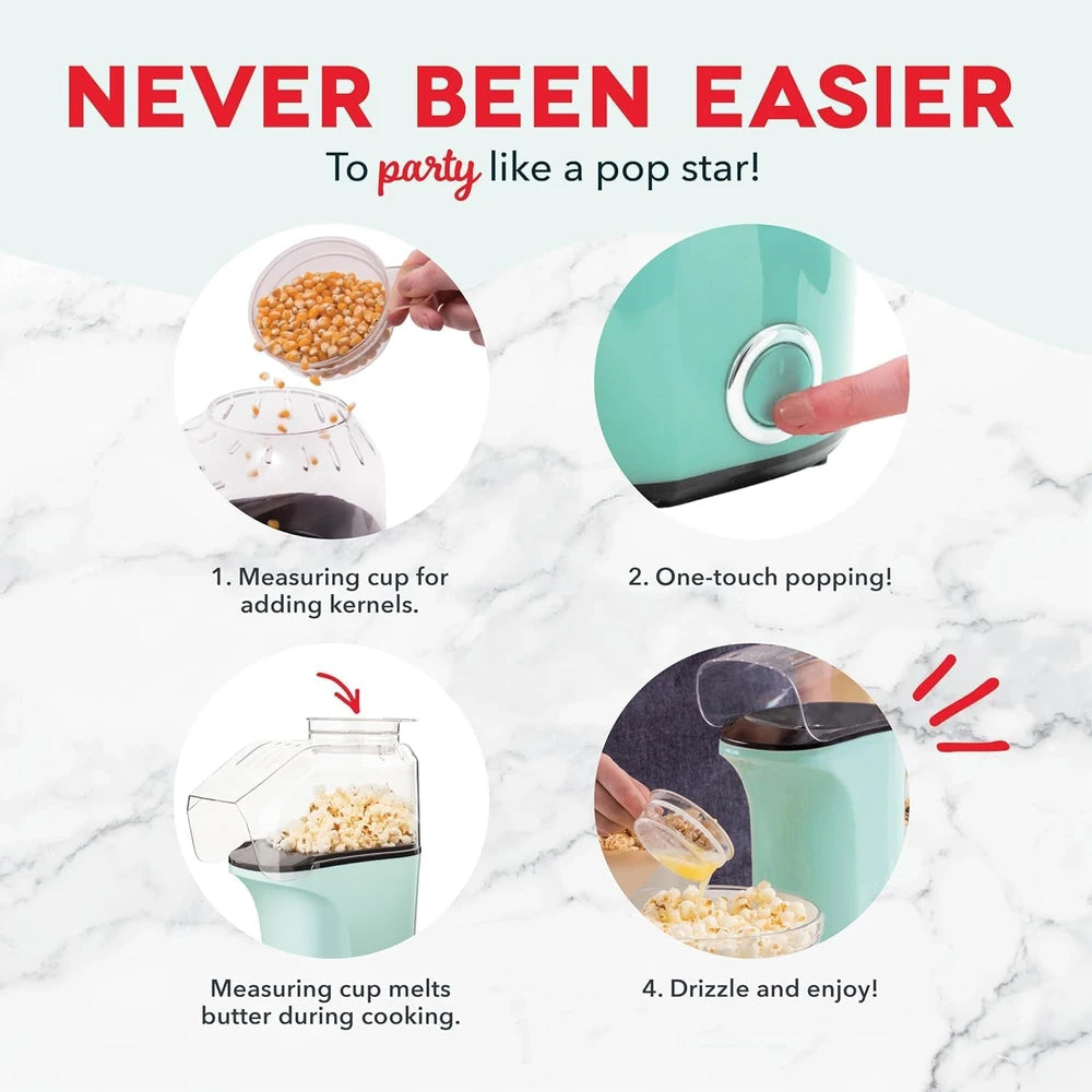 AirJoy – Genieße in wenigen Minuten guilt-free Heißluft-Popcorn