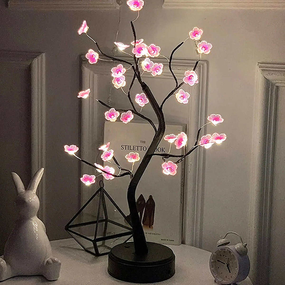 Kirschblüten Touch LED Tischlampe (USB/Batterie)