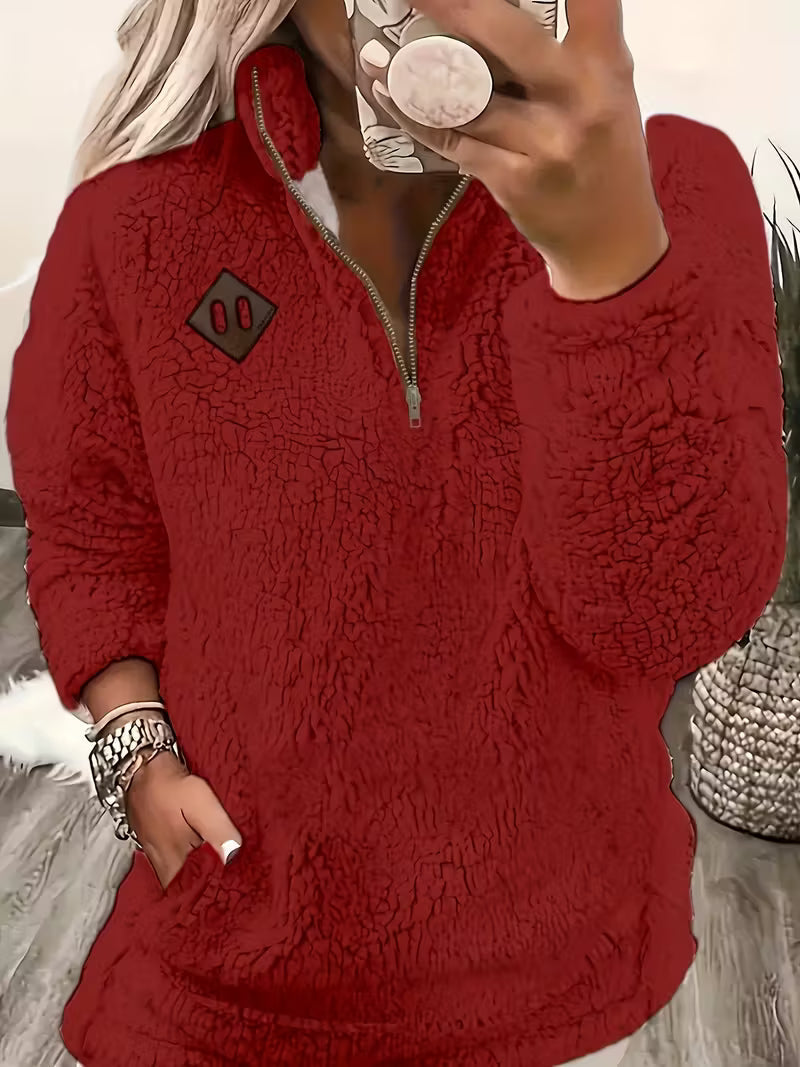 Humera - Elegante Langarmjacke Mit Reißverschluss