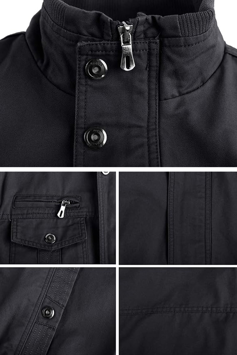 Miltin – Bomberjacke im Military-Stil mit Cargo-Taschen