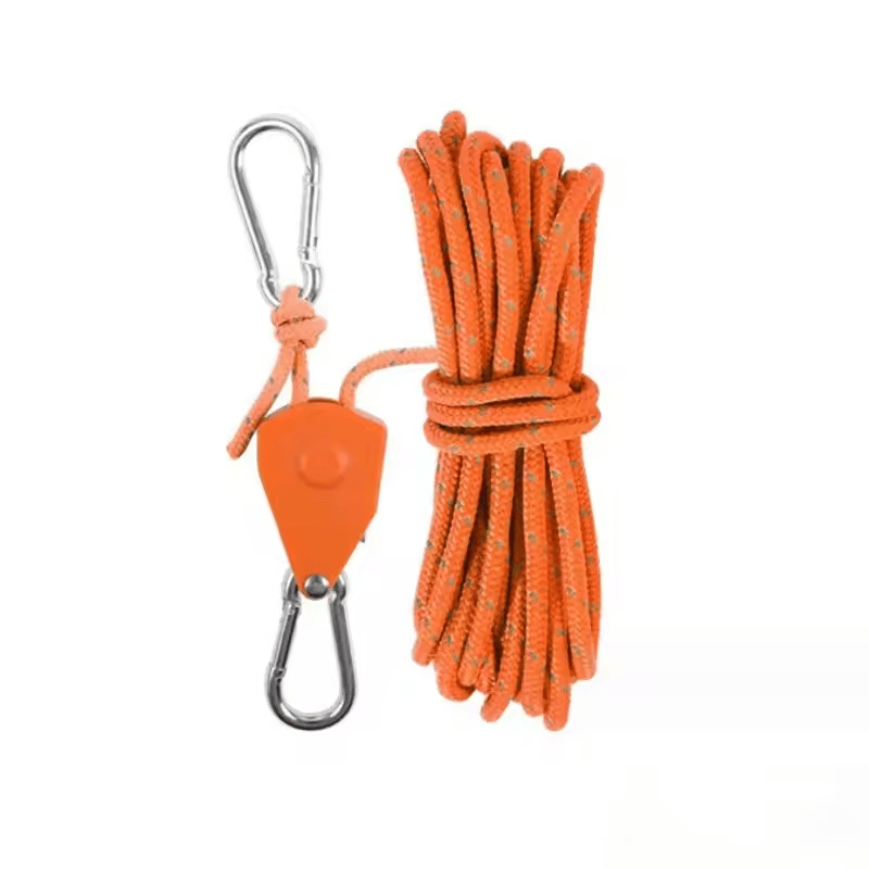 1+1 GRATIS | Outdoor-Sturmleine 4 m – Reflektierend & sicher fixierbar
