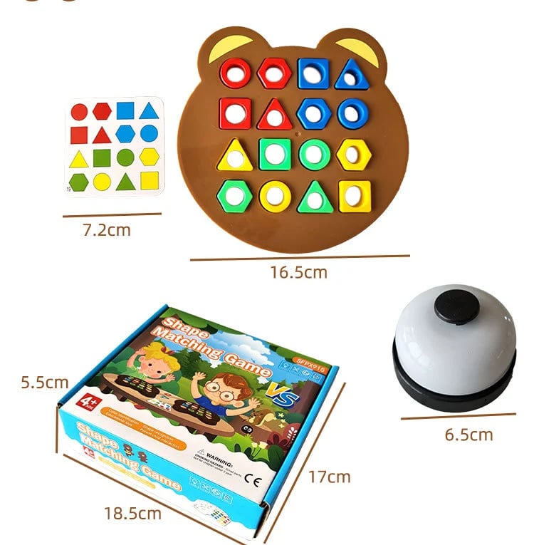 Farbenfrohes Formenspiel zur Förderung frühkindlicher Fähigkeiten