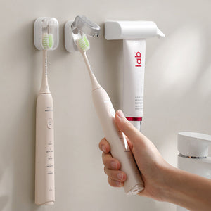 Wandmontierter Zahnbürstenhalter mit Hygieneabdeckung | 3 Stück