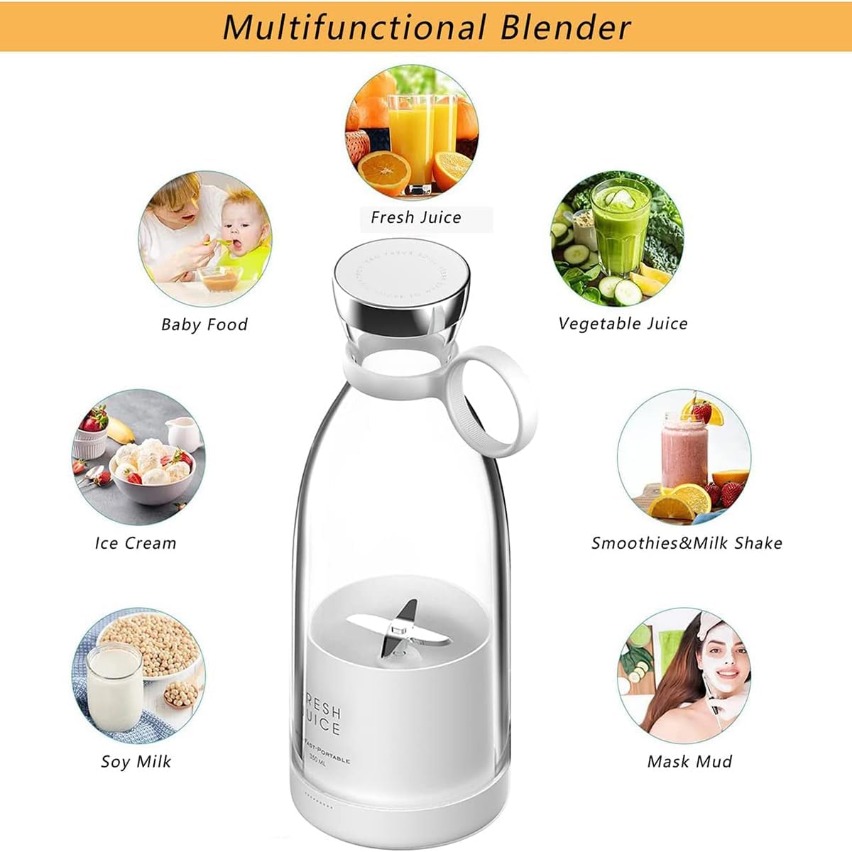 50% RABATT | NutriBot- Batteriebetriebener Mixer für Vitaldrinks