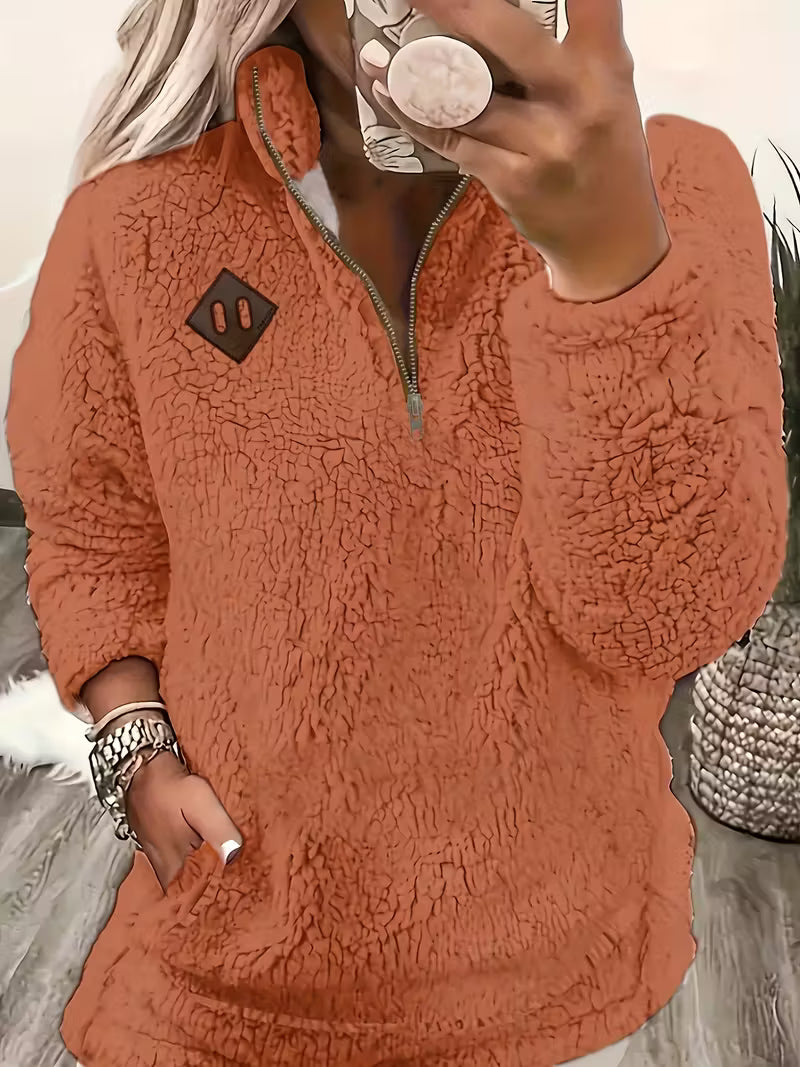 Humera - Elegante Langarmjacke Mit Reißverschluss