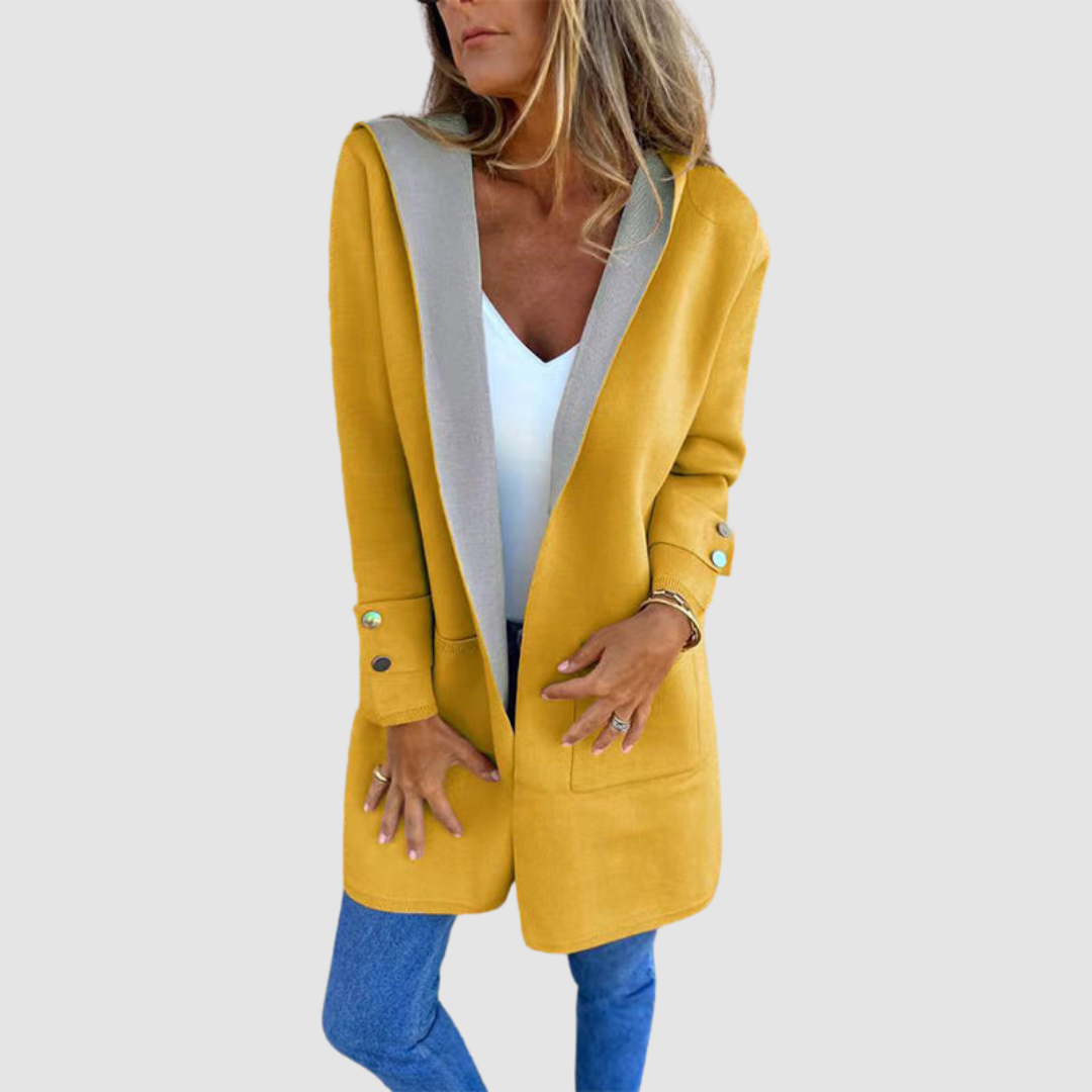 Mariela Farbblock Kapuzenjacke