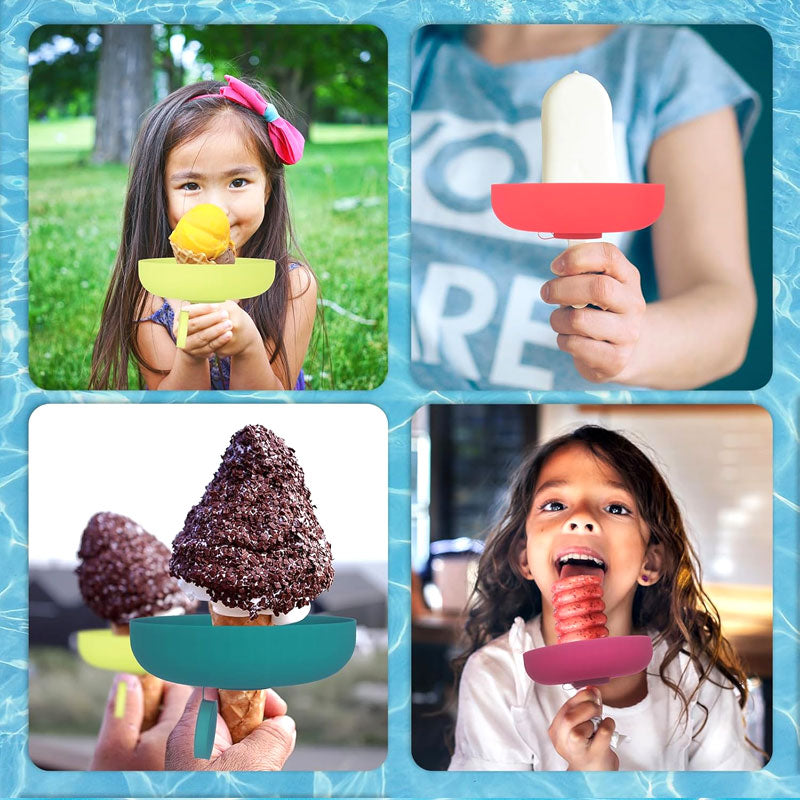 1+1 GRATIS | Silikon-Eiscremehalter – Tropfschutz für Eis am Stiel & Hörnchen