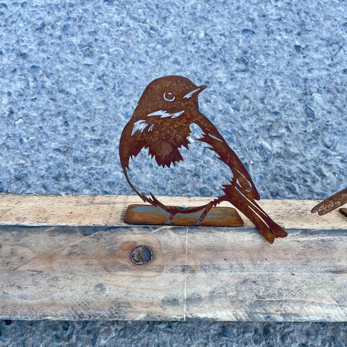 Rustavio Rost Metall Gartenstecker Vogel-Silhouetten | Set mit 3 | Landhausdekoration