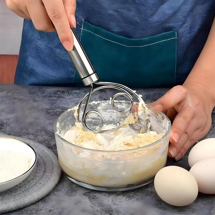 1+1 Gratis | Edelstahl-Teigmischer für einfaches und sauberes Backen