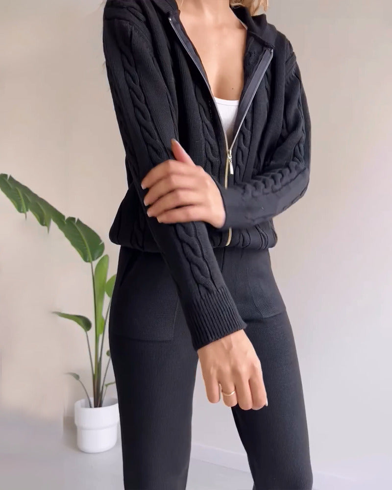 ANIA | Zweiteiliges Jacquard-Set