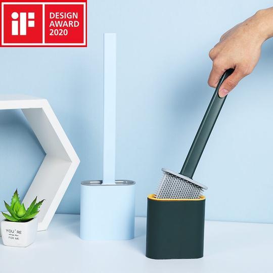 Revolutionäre Silikon-Flex-Toilettenbürste mit Halter