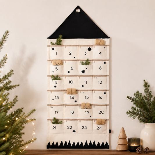 Stoff-Adventskalender | 24 Taschen zum Befüllen | Wiederverwendbar