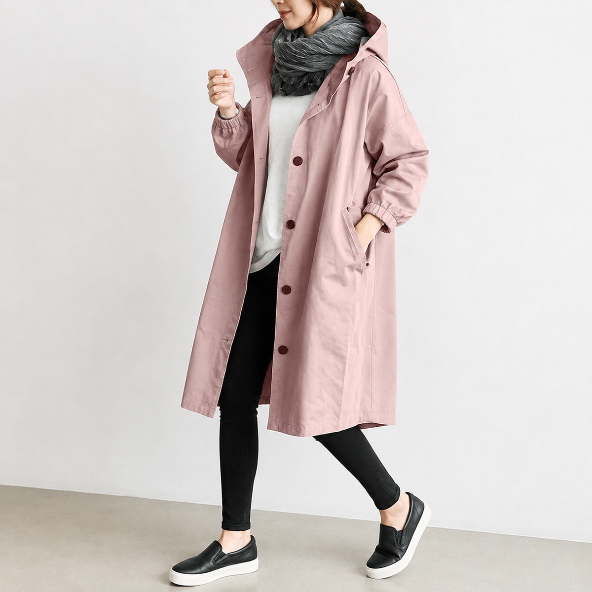 Eleganter und wasserabweisender Trenchcoat