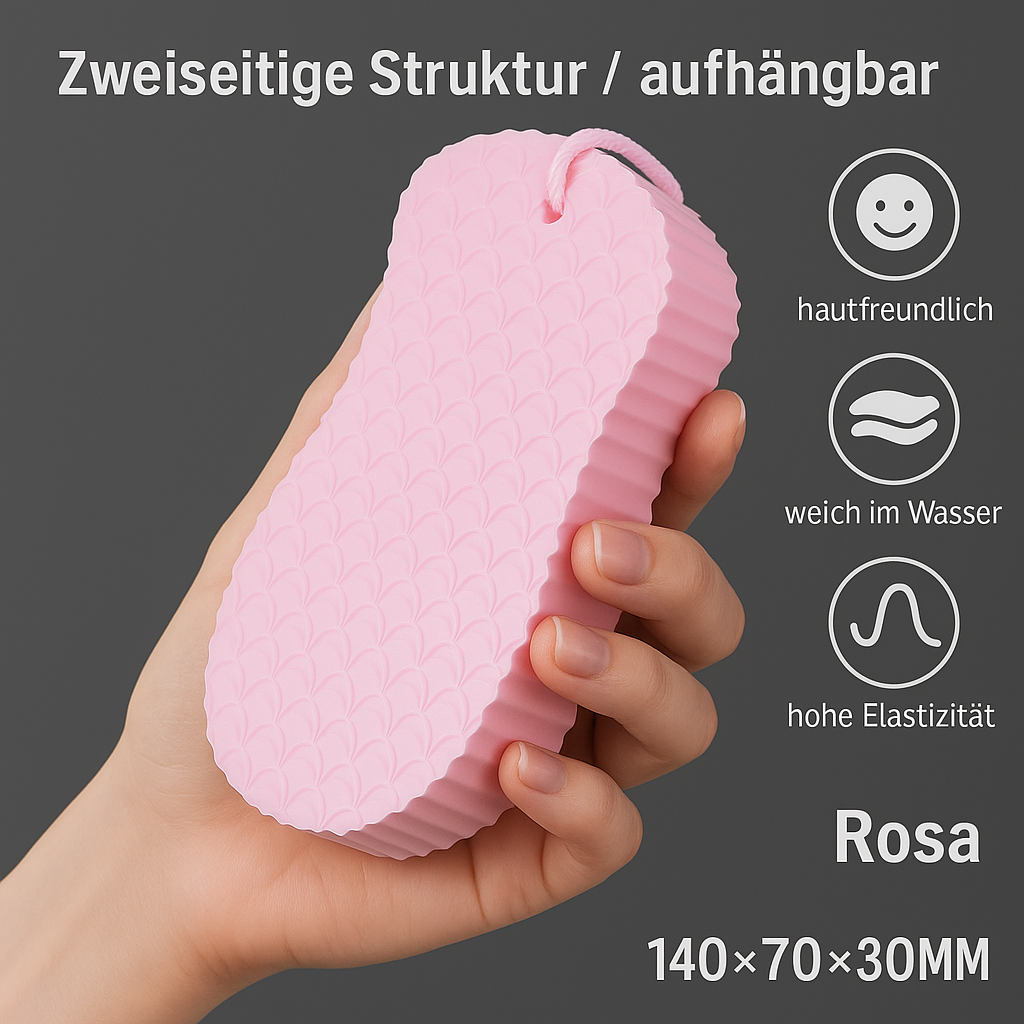 1+1 Gratis | ExfoliatSponge | eine seidige, strahlende Haut nach jeder Dusche