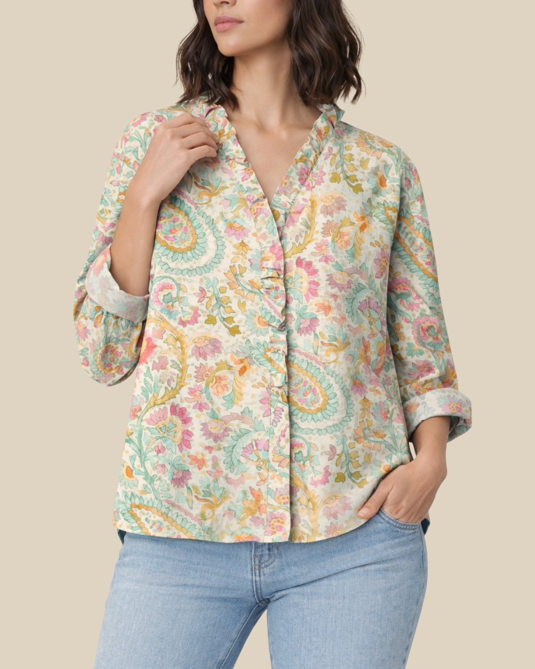 Caitlin | Elegante Volantbluse