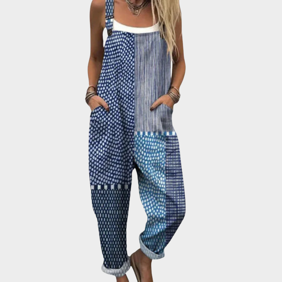 Moderne Bedruckte Latzhose