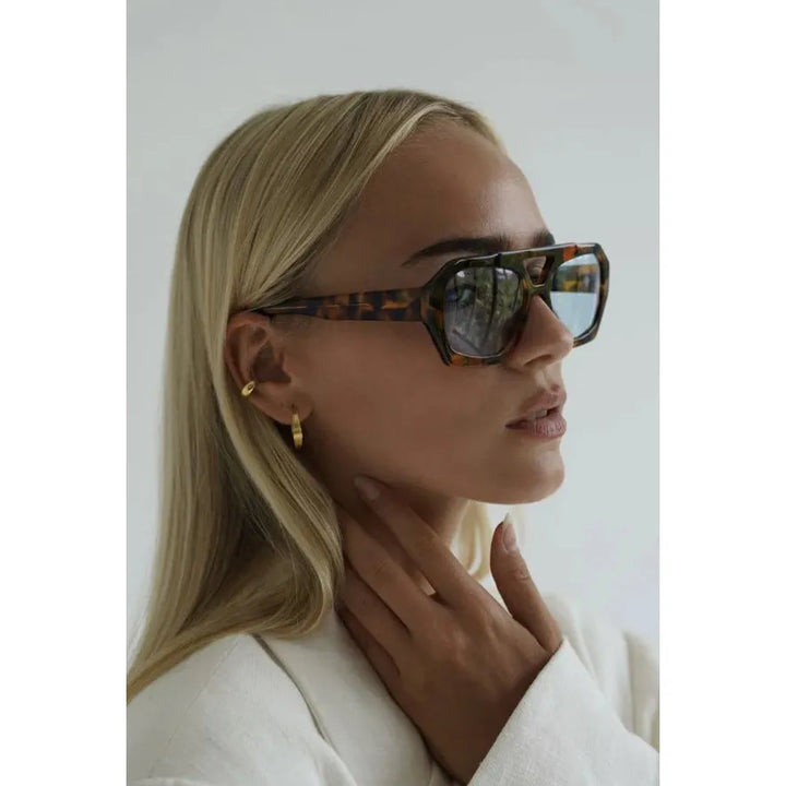 Sonnenbrille Sechseckig mit Verlaufsgläsern