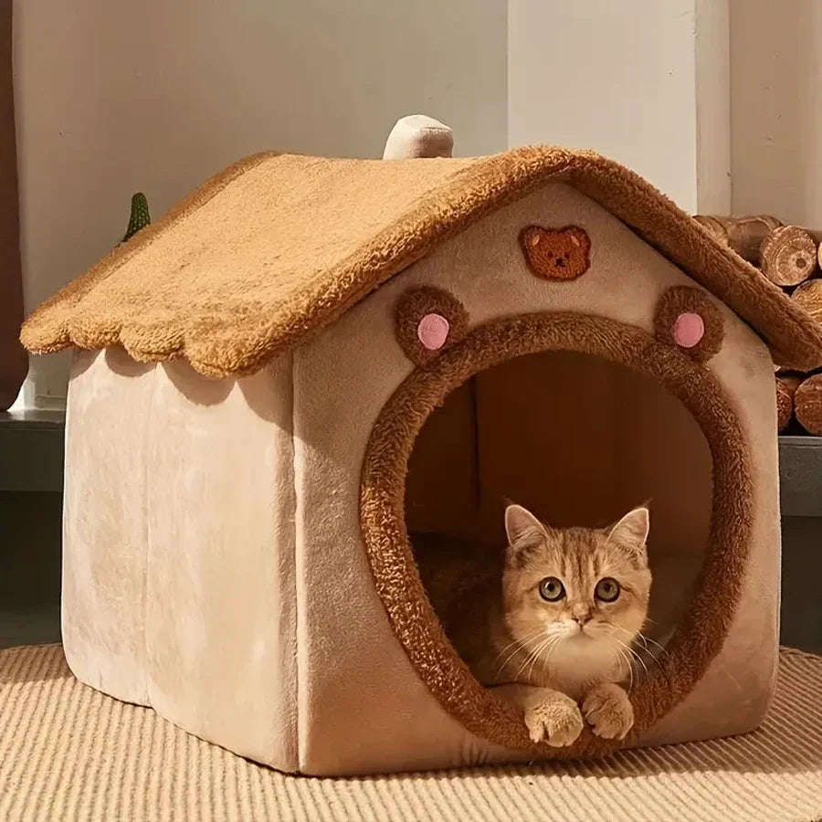 Zusammenklappbares, waschbares Haustierbett für kleine Hunde und Katzen