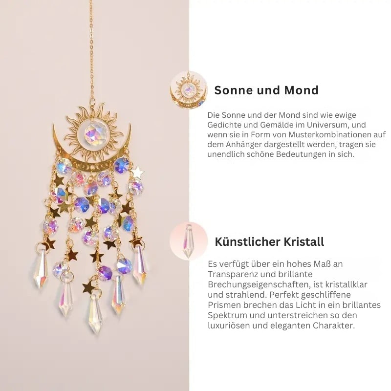 Glowcraft – Sonnen Und Mond Anhänger Kristall Lichtornamente