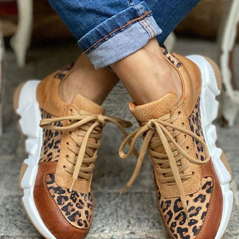 Crissa | Bequemer Leoparden-Sneaker