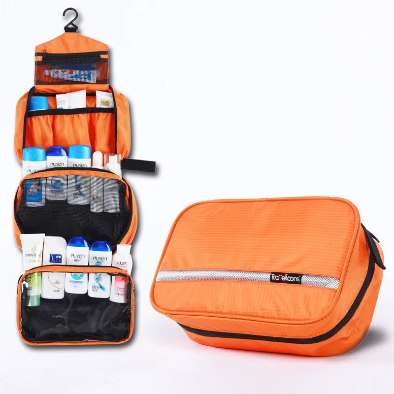 Travelior MaxPack Große Wasserdichte Kulturtasche für Männer & Frauen | Reise-Kosmetiktasche | Robustes Design & Viel Stauraum