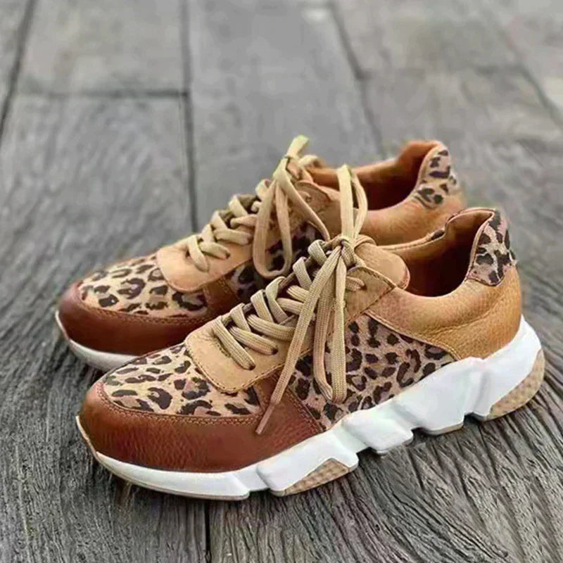 Crissa | Bequemer Leoparden-Sneaker