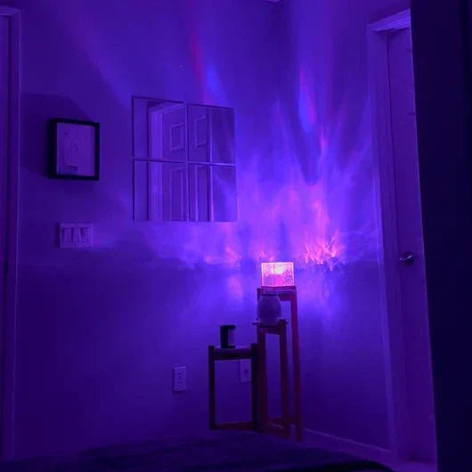 AuraGlanz | Nordlicht Projektor Cube für Schlafzimmer