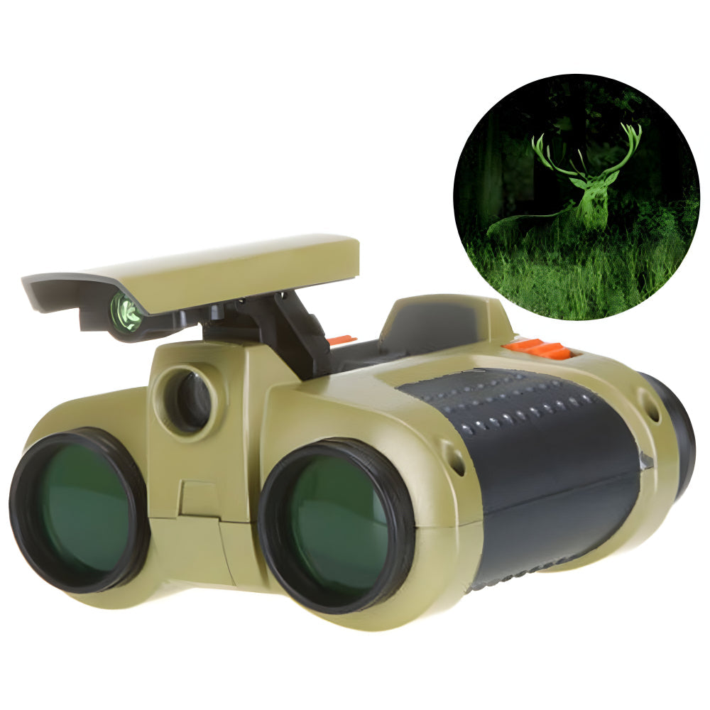 Kinder Nachtsicht-Fernglas | 4x30 Vergrößerung | Robust & Wasserfest für Outdoor-Abenteuer | NightRanger