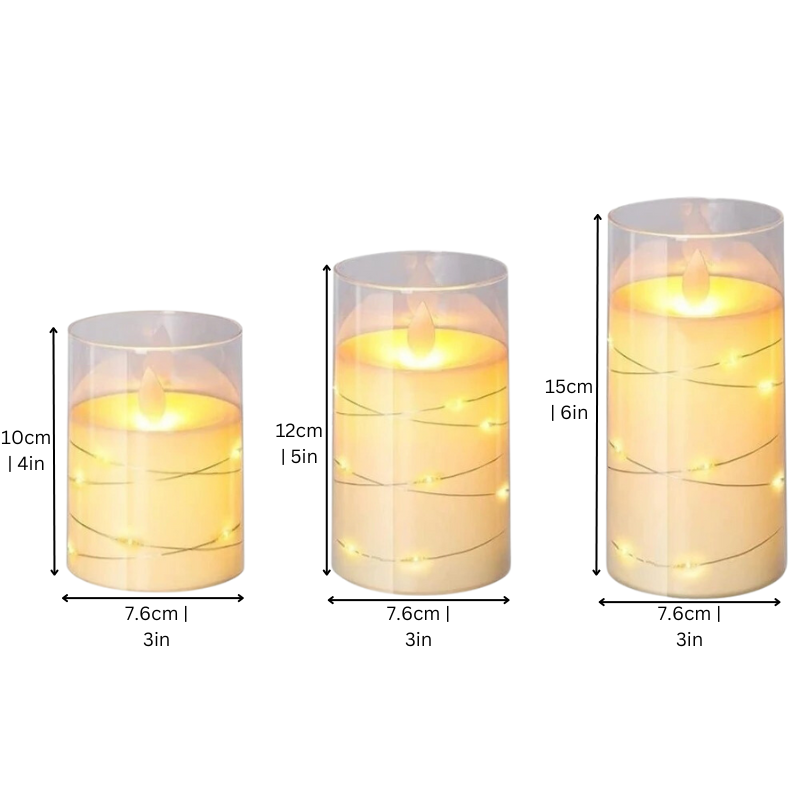 Realistisches elektrisches Kerzenset | Mit Fernbedienung & Timer | Flammenoptik | CozyLite