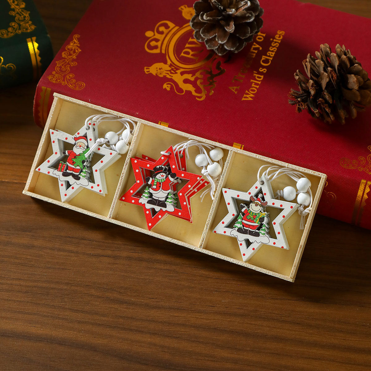 Weihnachtsbaumschmuck | Baumförmiges Design | Mit Aufhängeschnur