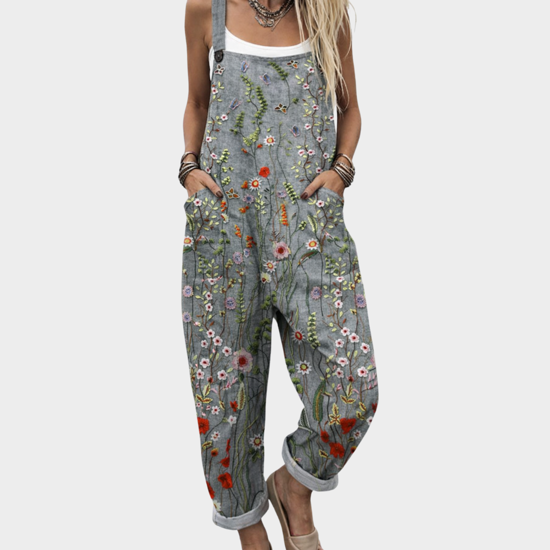 Stylische Bedruckte Latzhose