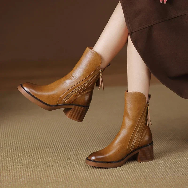 Klara – Leder-Stiefeletten