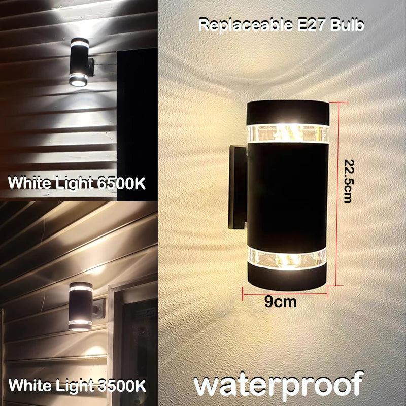 LED Außenwandleuchte mit Up & Down Effekt – IP65 wasserdicht