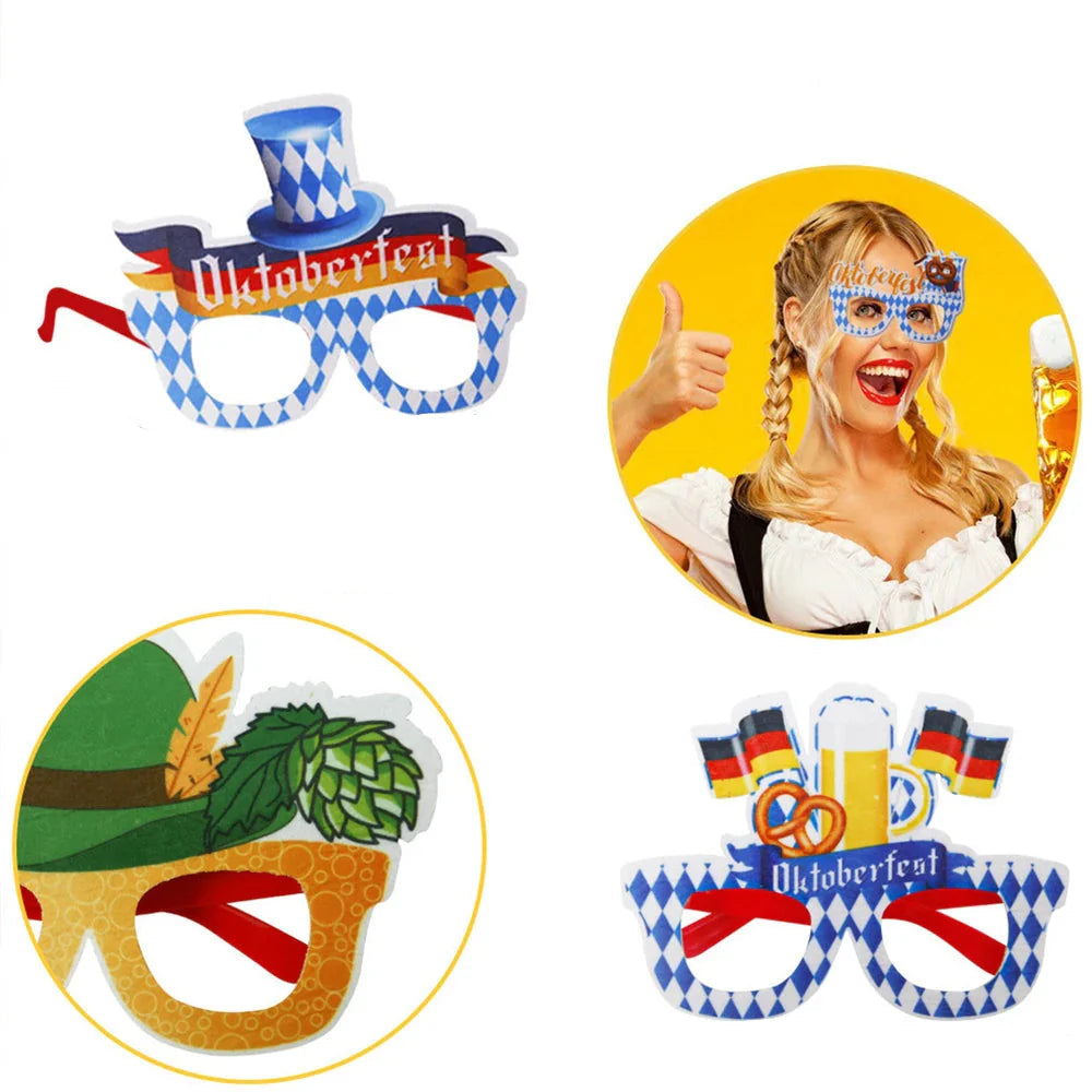 Oktoberfest Partybrillen Set – 24 Stück aus Kunststoff