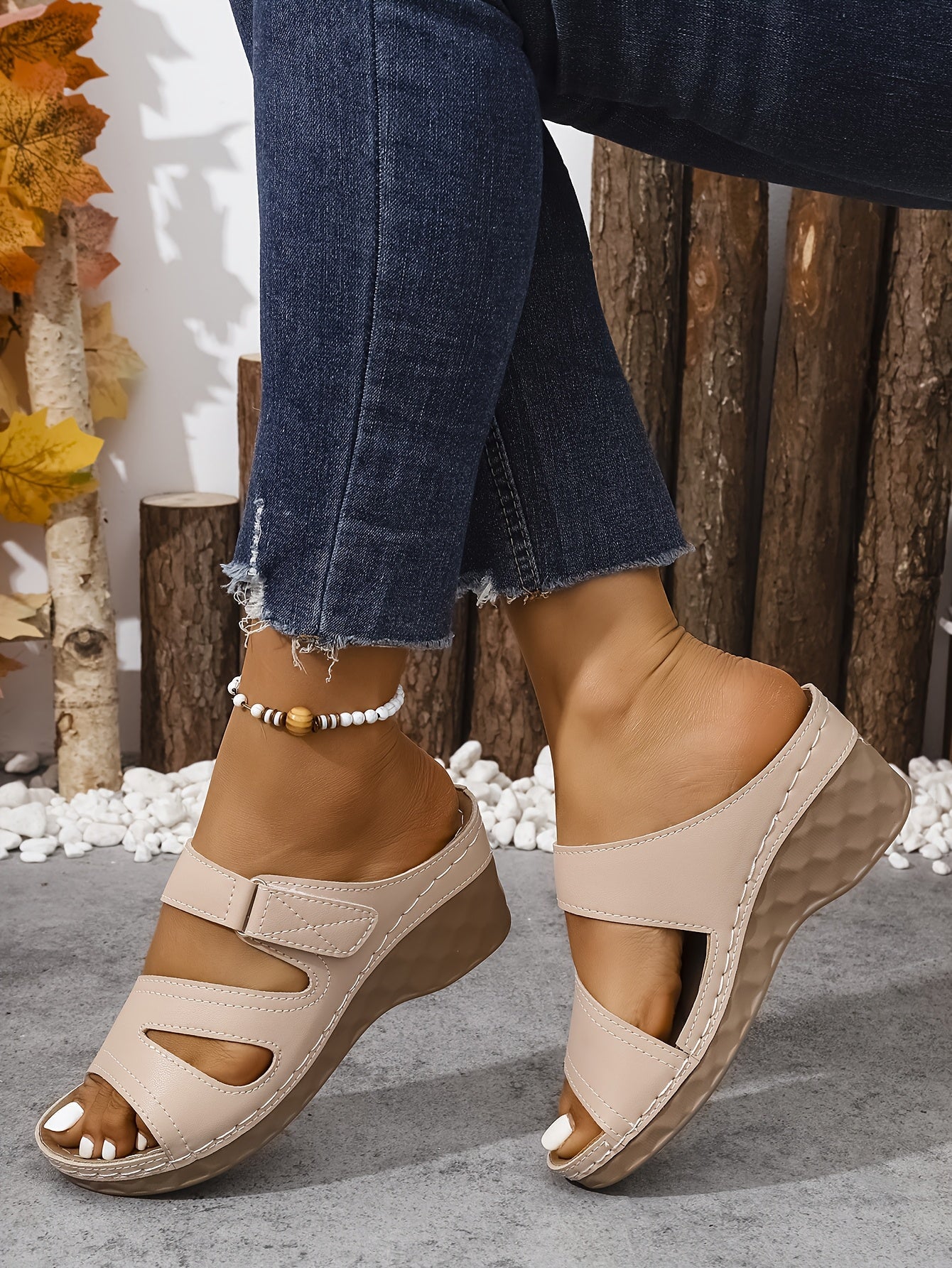 Rowella - Stilvolle Keilsandalette Mit Riemchen